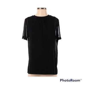 Reiss woman’s black sheer blouse NWT M